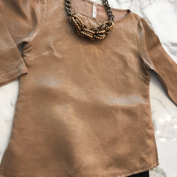 Copper shimmer top by NUTHATCH from Anthropologie. - Picture 2 of 7